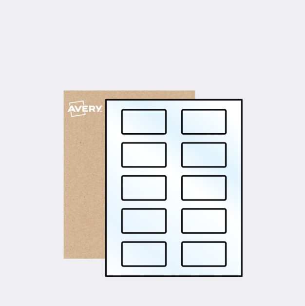 Must-avery clear films 10 labels per sheet Must-avery clear films 10 labels per sheet